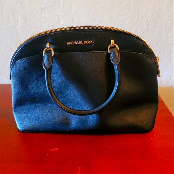 Michael Kors Bags | Michael Kors Emmy Satchel | Color: Black | Size: Os | - Picture 2 of 4